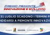 Scadenza Piemonte Innovazione 2022