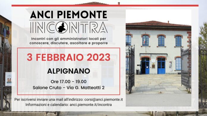 ANCI Piemonte Incontra - 3 febbraio 2023 - Alpignano