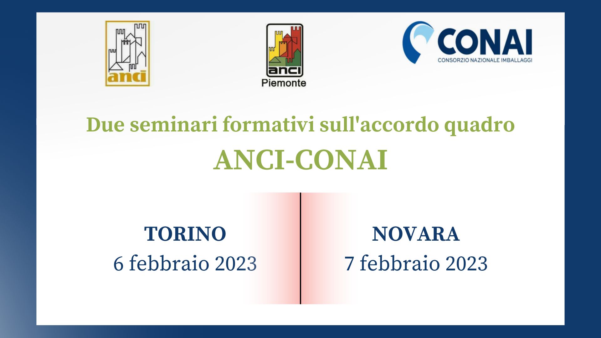 Seminari formativi ANCI Conai gennaio 2023