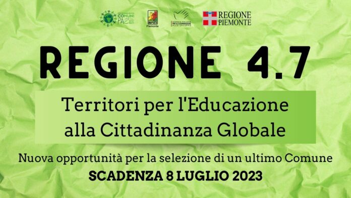 Regione 4.7 Territori per L'Educazione alla Cittadinanza Globale - Scadenza 8 luglio