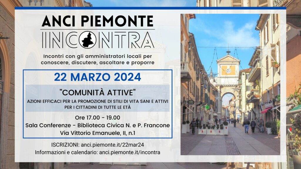ANCI Piemonte Incontra - Chieri - 22 marzo 2024